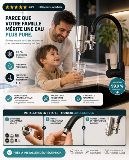 Filtre à eau Science Water®