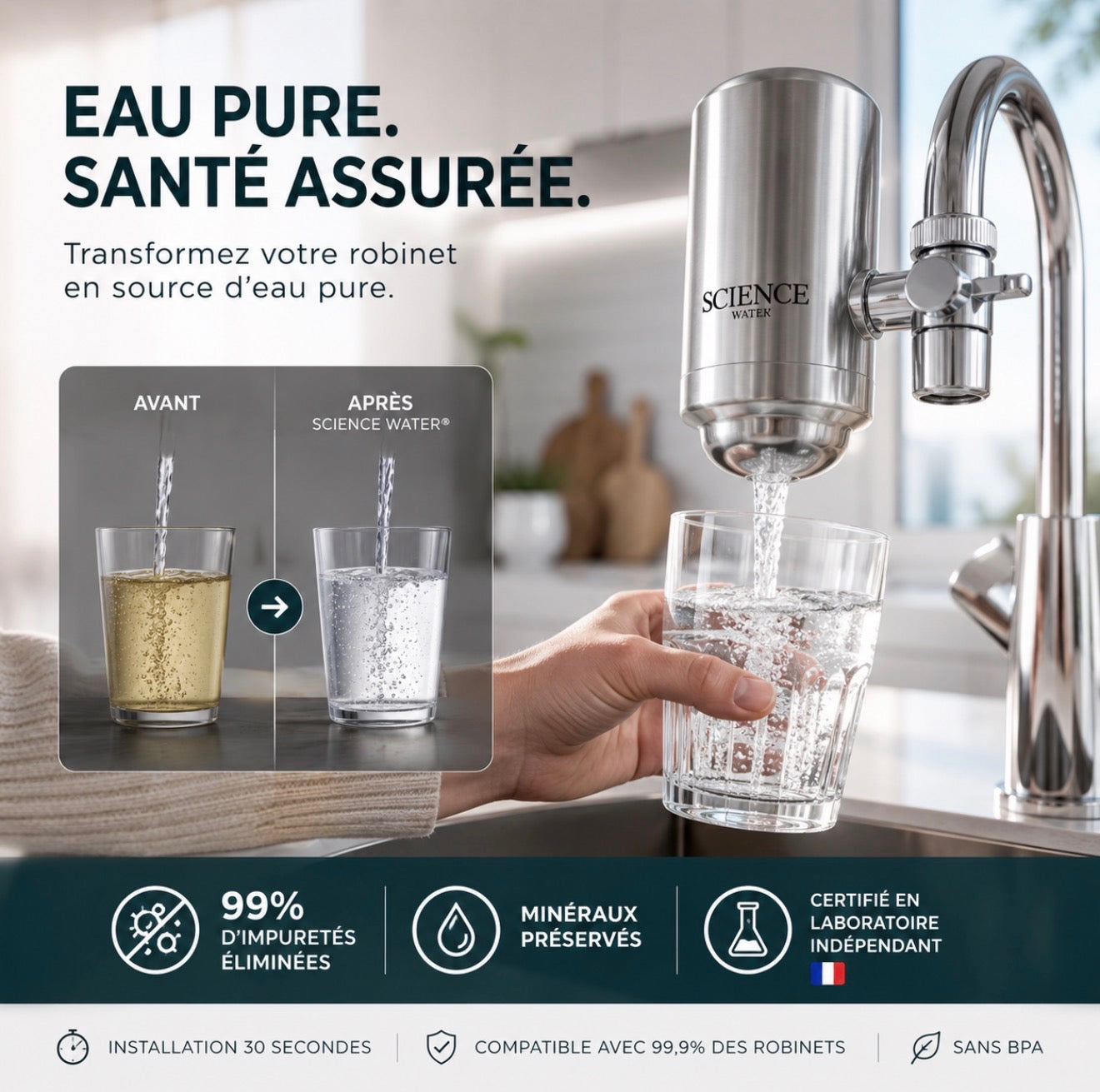 Filtre à eau Science Water®
